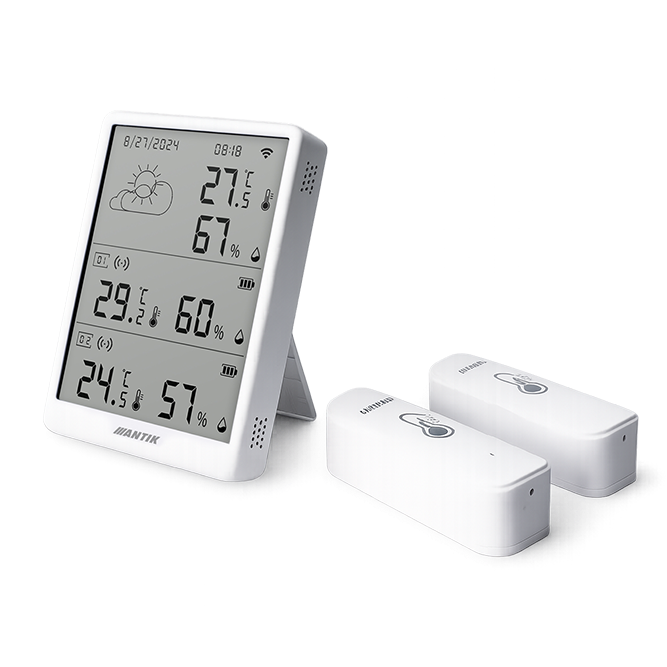 ANTIK Smart 4.3" Wi-Fi jednotka na meranie teploty a vlhkosti, ATK-STH1-WD